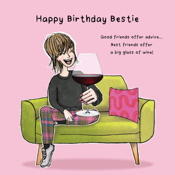 BL03 Friend with a big glass of wine