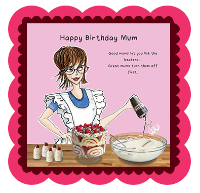 Bizzie Lizzie - example birthday card