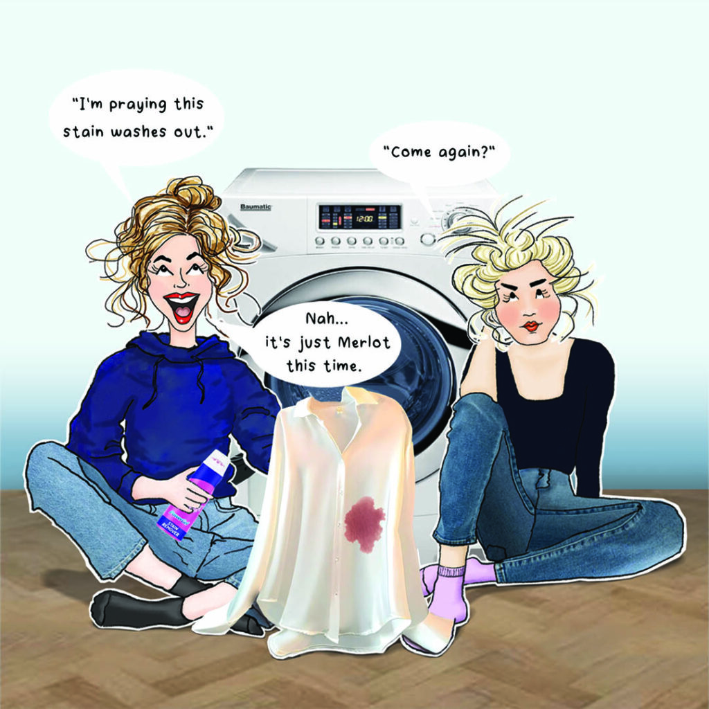 Washing stains out